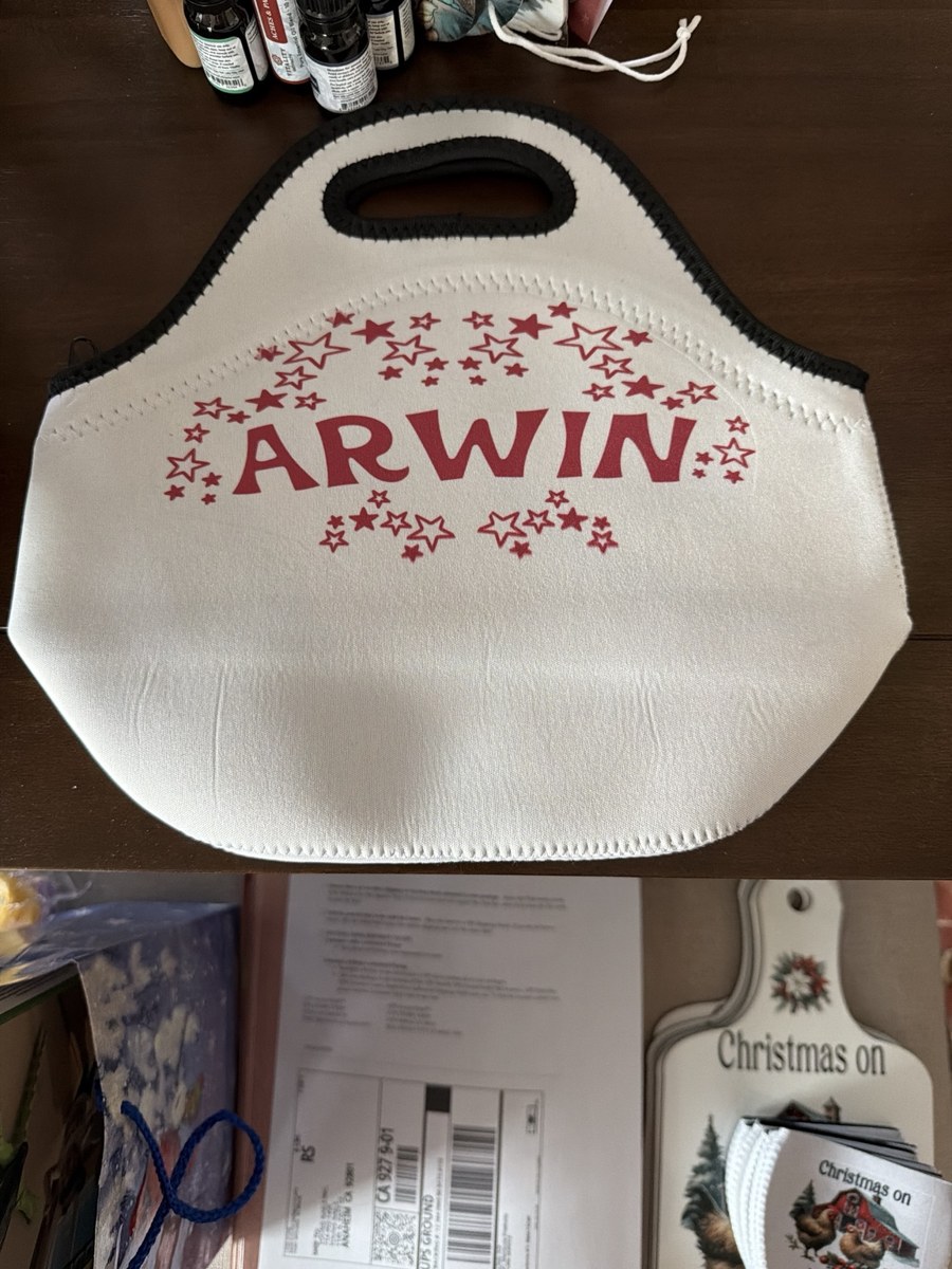 Personalized floral tote