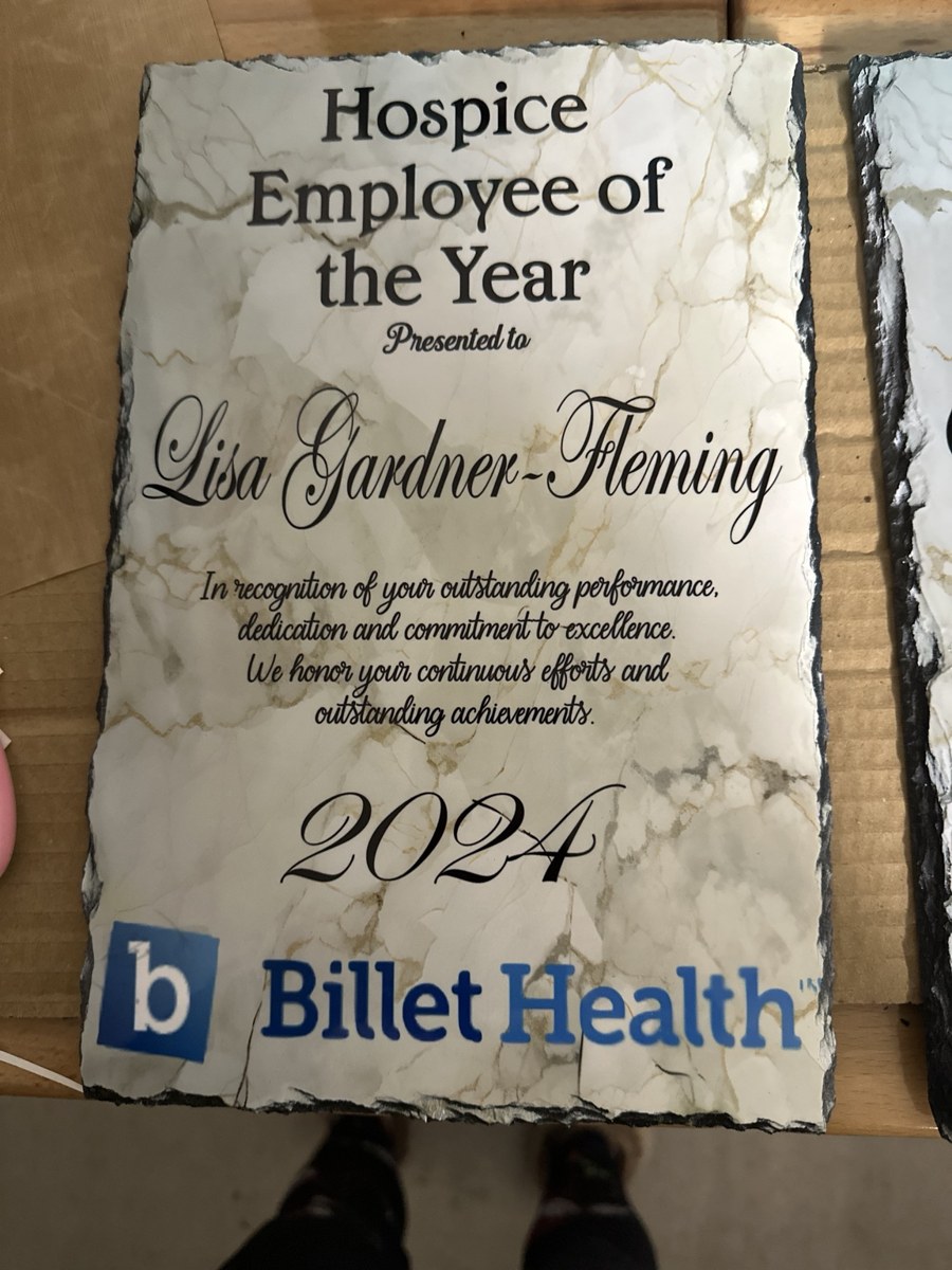 Personalized employee recognition plaque