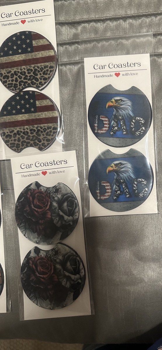 Decorative car coasters