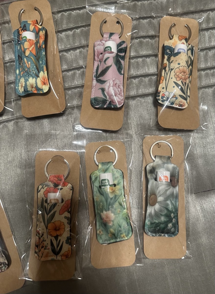 Colorful keychain collection