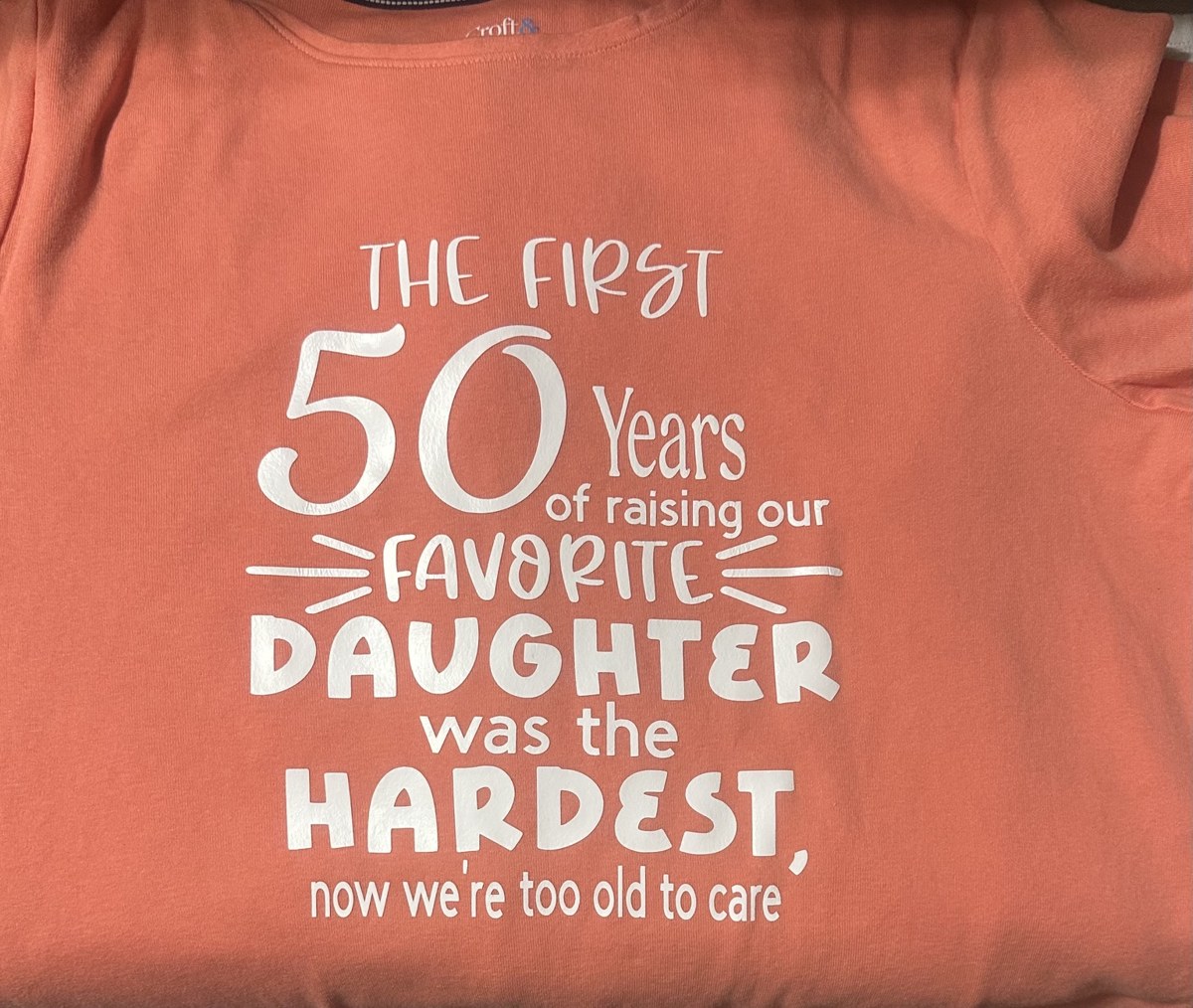 The First 50 Years birthday shirt