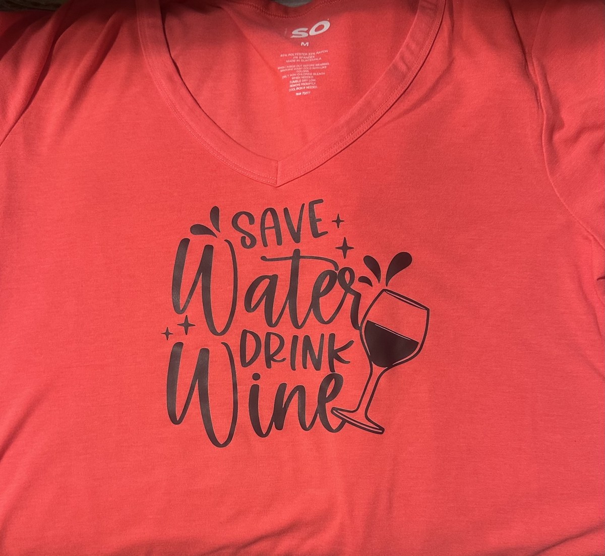 Save Water Drink Wine shirt