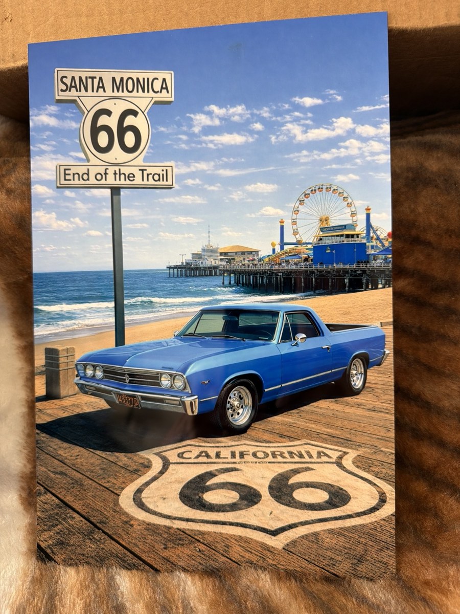 Route 66 Santa Monica car keepsake